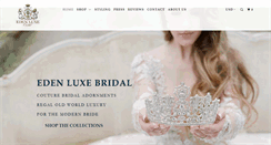 Desktop Screenshot of edenluxebridal.com