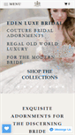 Mobile Screenshot of edenluxebridal.com